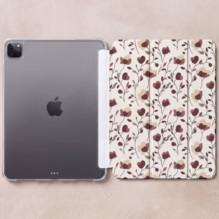 iPad-Hülle - Blumen - Botanisch - Bordeaux — 6