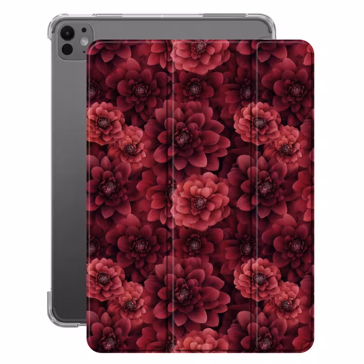 iPad-Hülle - Dahlien - Blumen - Rot — 1