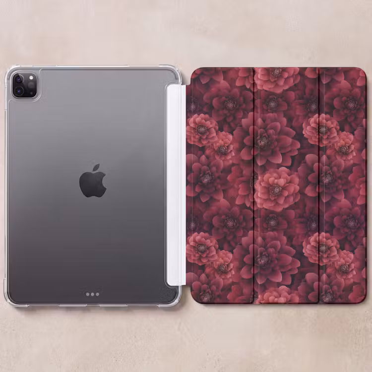 iPad-Hülle - Dahlien - Blumen - Rot — 6