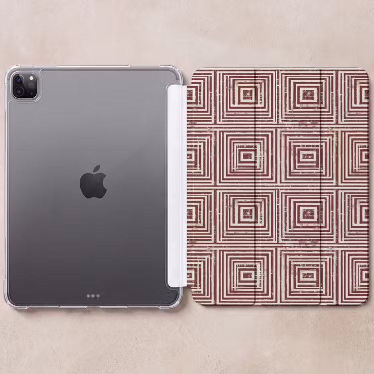 iPad-Hülle - Geometrisch - Muster - Rot — 6