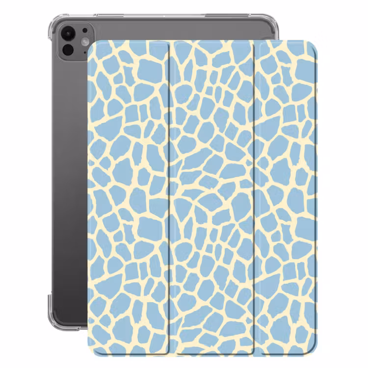 iPad-Hülle - Giraffe - Modern - Blau — 1