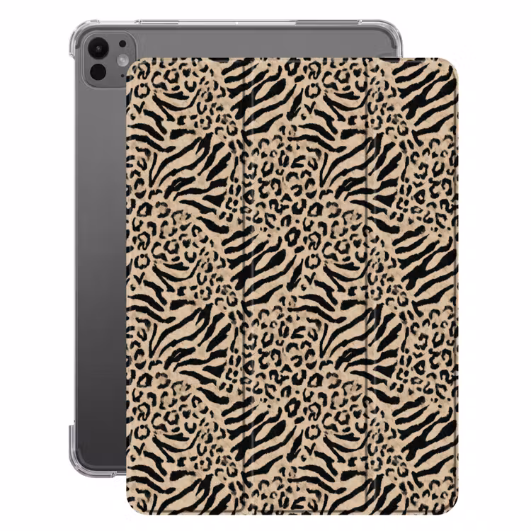 iPad-Hülle - Giraffe - Zebra - Motiv - Braun — 1
