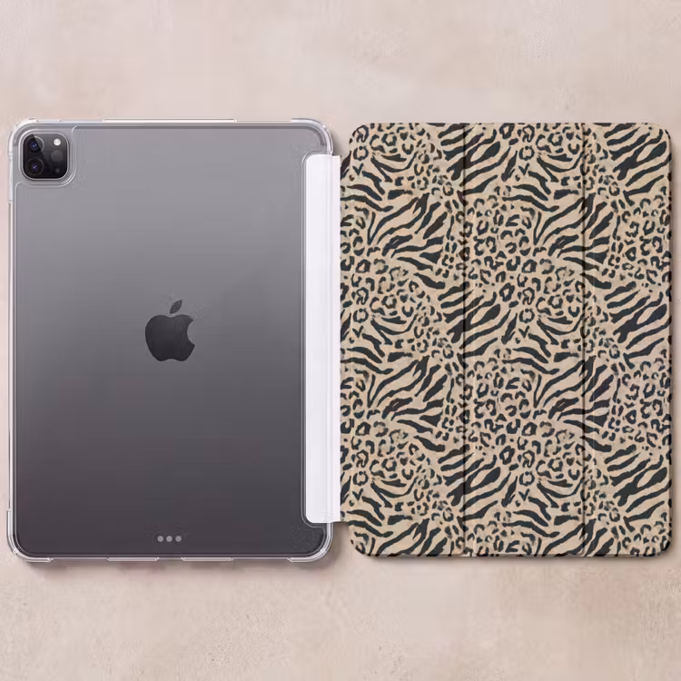 iPad-Hülle - Giraffe - Zebra - Motiv - Braun — 6