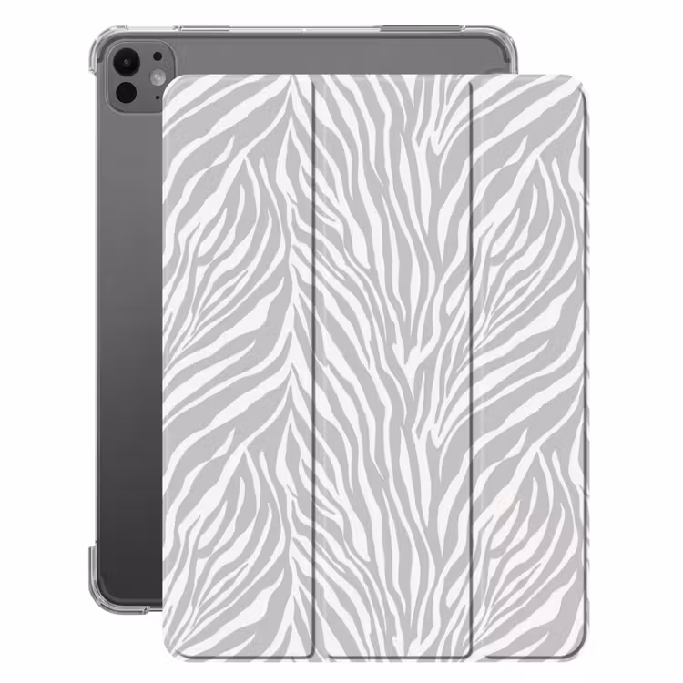 iPad-Hülle - Zebra - Motiv - Grau — 1