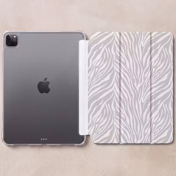 iPad-Hülle - Zebra - Motiv - Grau — 6