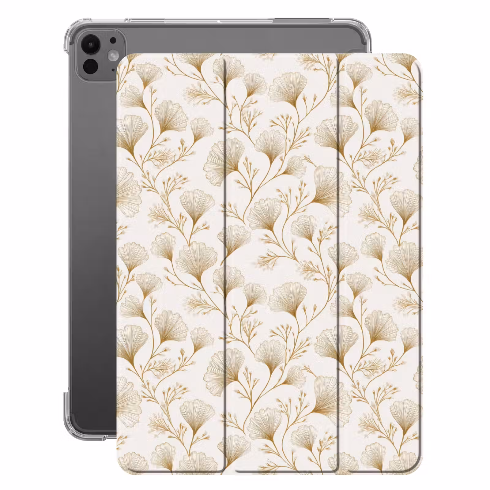 iPad-Hülle - Ginkgo - Zweige - Gold — 1