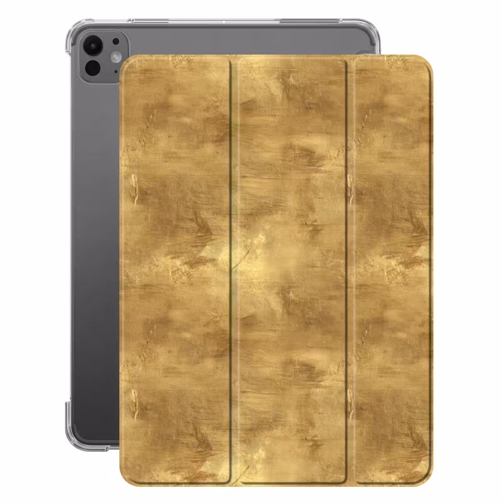 iPad-Hülle - Industriell - Textur - Gold — 1