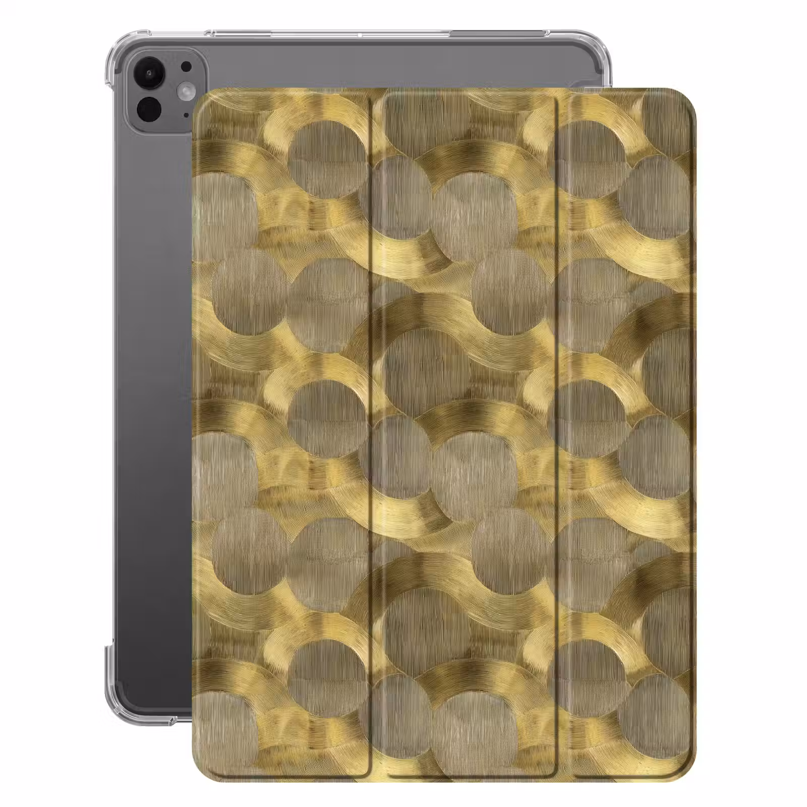 iPad-Hülle - Modern - Geometrisch - Gold — 1