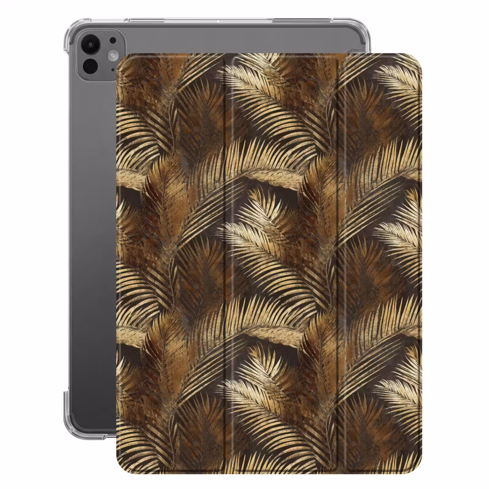 iPad-Hülle - Tropisch - Blätter - Gold — 1