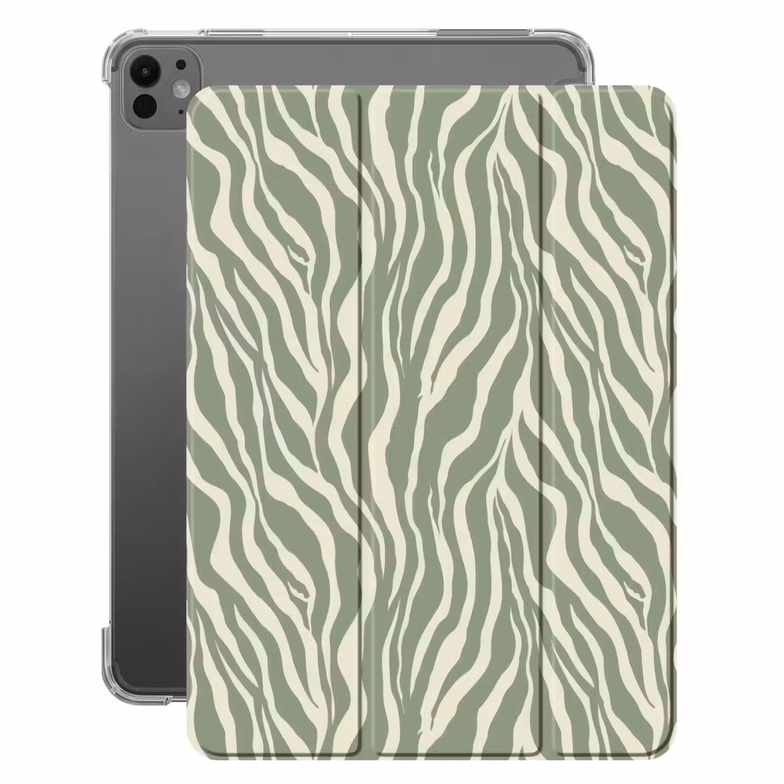 iPad-Hülle - Zebra - Motiv - Grün — 1