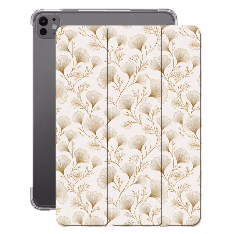 iPad-Hülle - Ginkgo - Zweige - Gold — 1