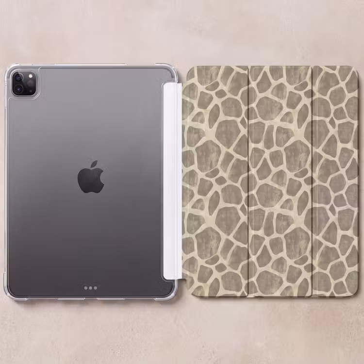 iPad-Hülle - Giraffe - Muster - Beige - Braun — 6