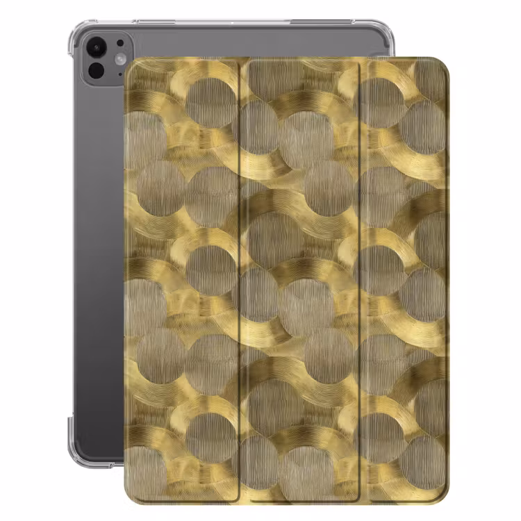 iPad-Hülle - Modern - Geometrisch - Gold — 1