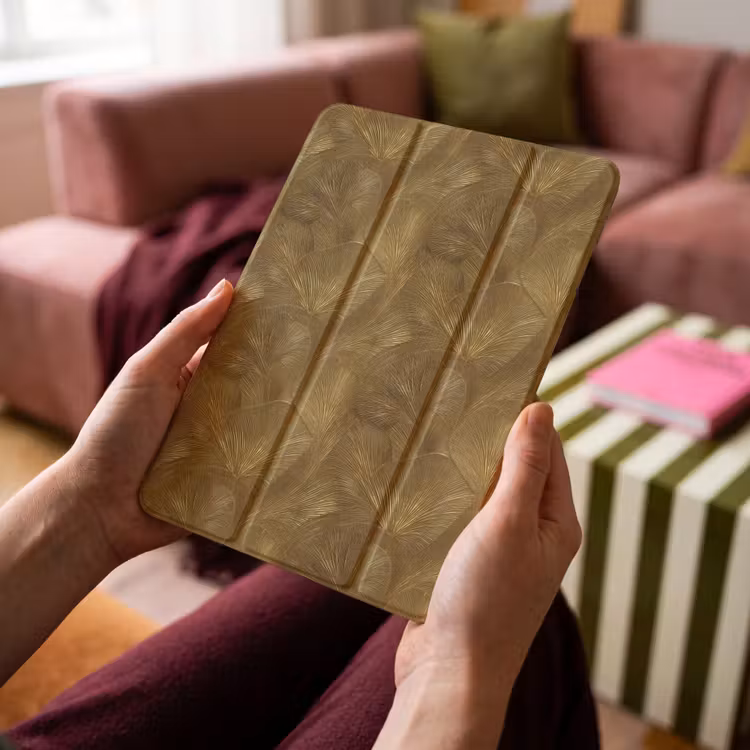 iPad-Hülle - Organisch - Linien - Gold — 4