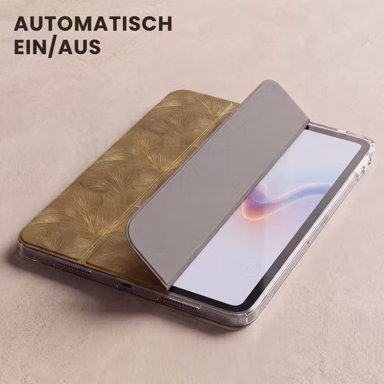 iPad-Hülle - Organisch - Linien - Gold — 5