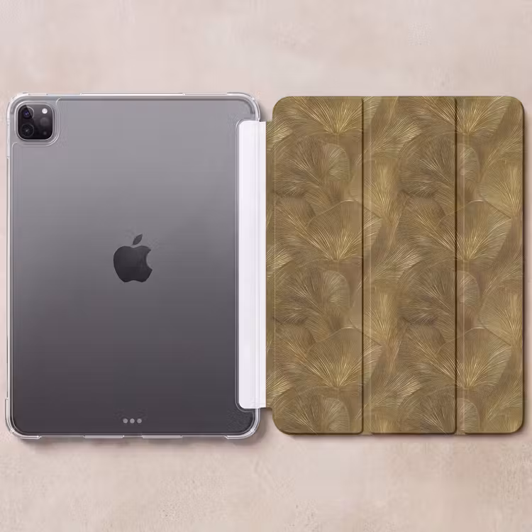iPad-Hülle - Organisch - Linien - Gold — 6