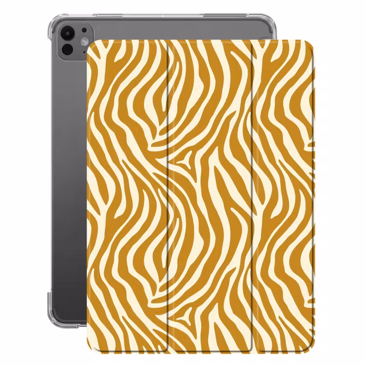 iPad-Hülle - Zebra - Klassisch - Ocker - Gelb — 1