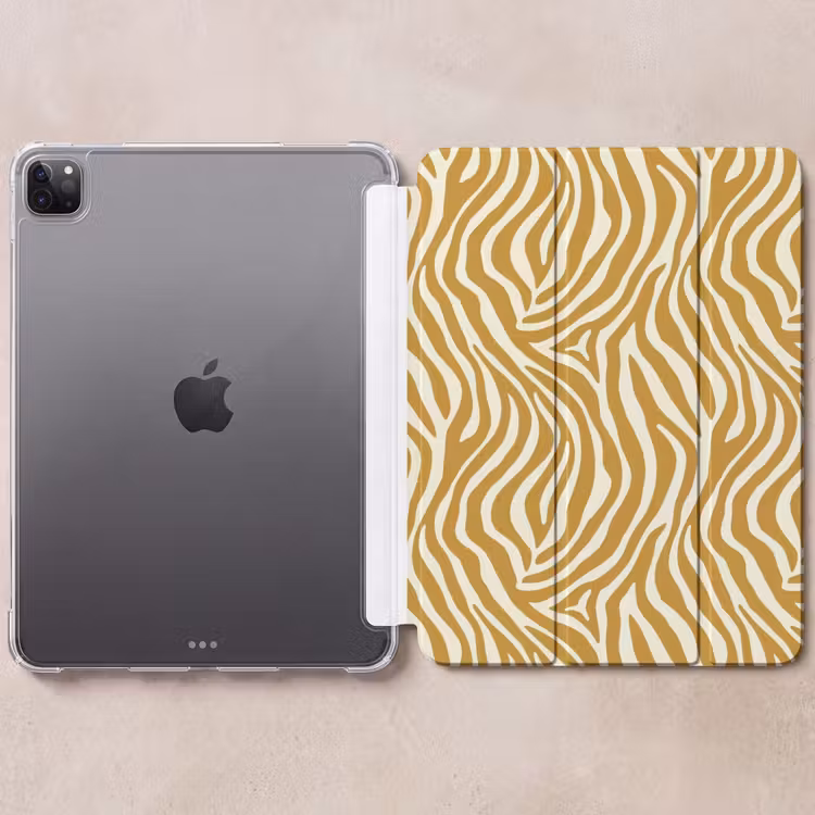 iPad-Hülle - Zebra - Klassisch - Ocker - Gelb — 6
