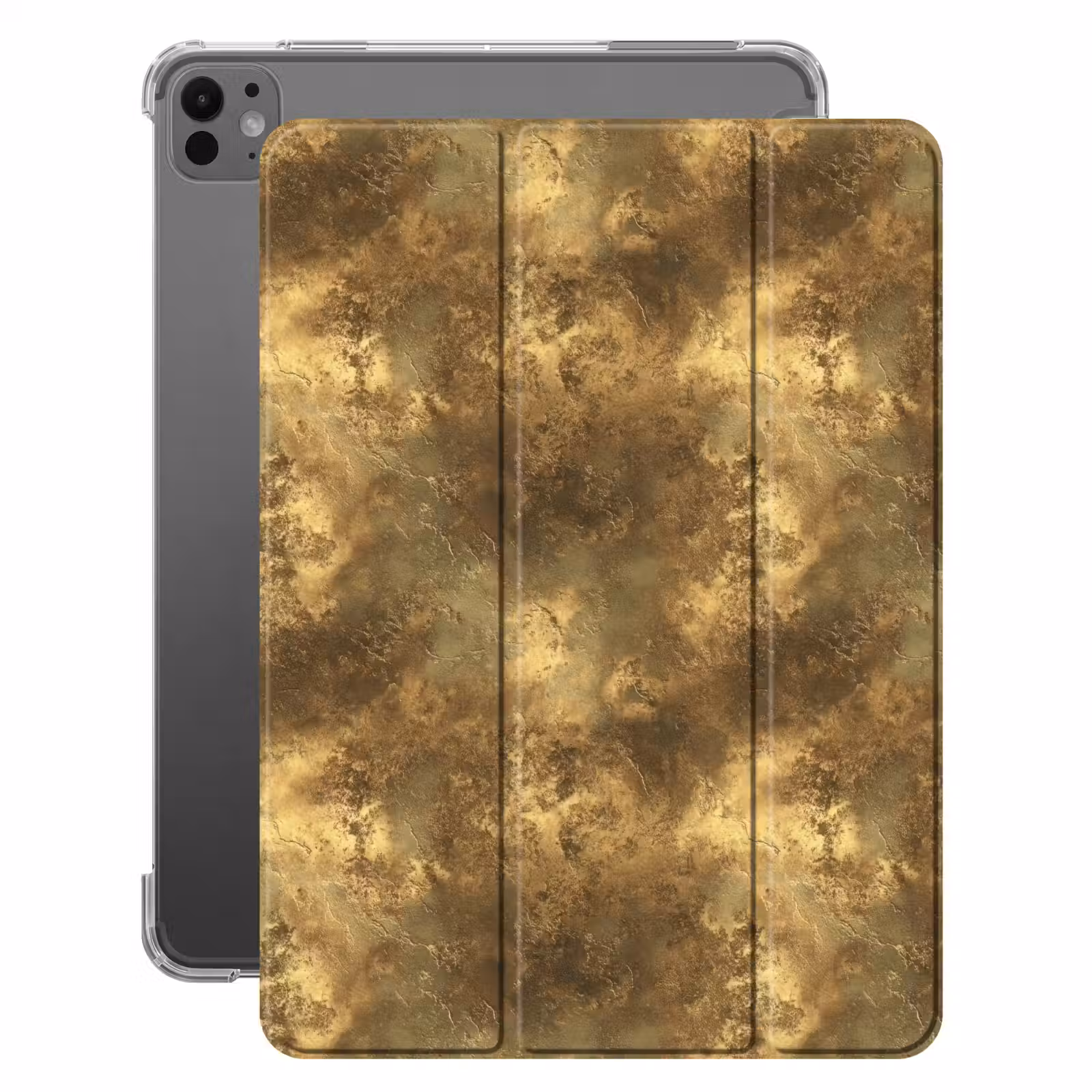 iPad-Hülle - Antik - Metallic-Look - Gold — 1