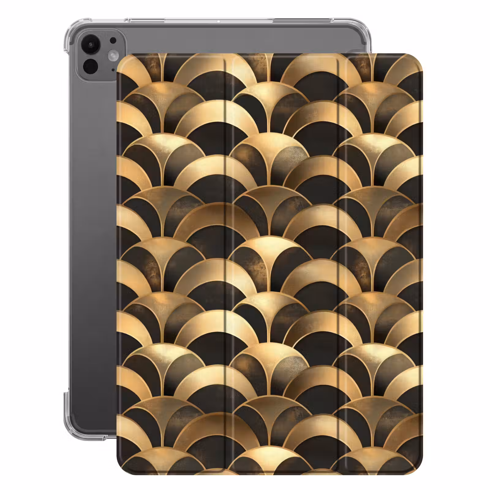 iPad-Hülle - Skalen - Textur - Gold — 1