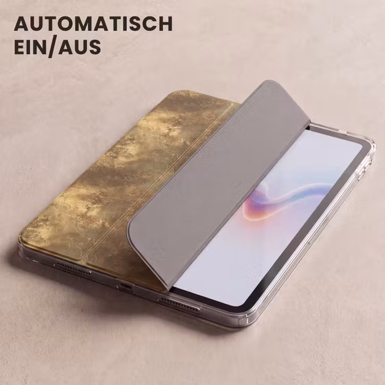 iPad-Hülle - Antik - Metallic-Look - Gold — 5