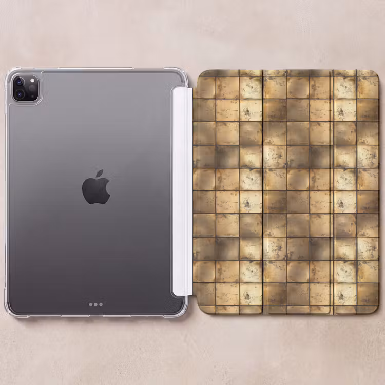 iPad-Hülle - Geometrisch - Kacheln - Gold — 6