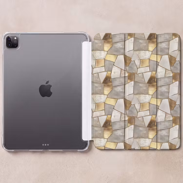 iPad-Hülle - Mosaik - Marmor - Gold — 6