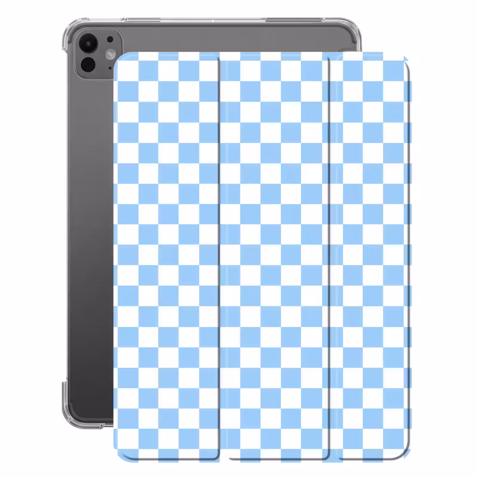 iPad-Hülle - Schachbrett - Klassisch - Blau — 1