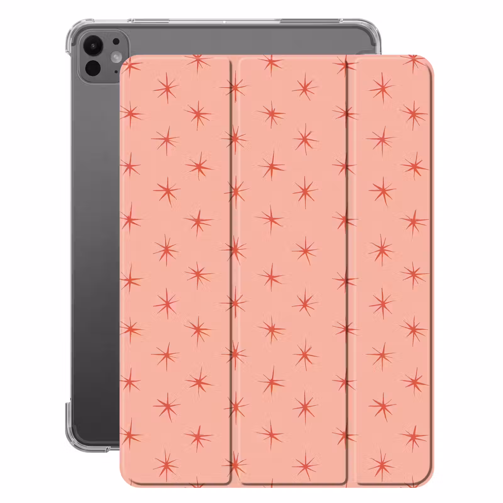 iPad-Hülle - Sterne - Muster - Orange — 1