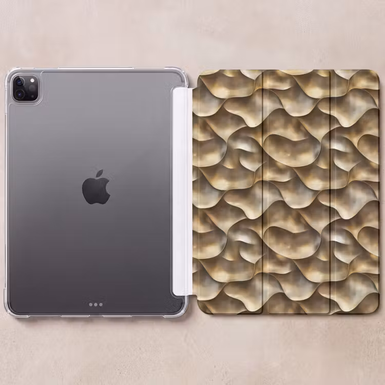 iPad-Hülle - Abstrakt - Antik - Gold — 6