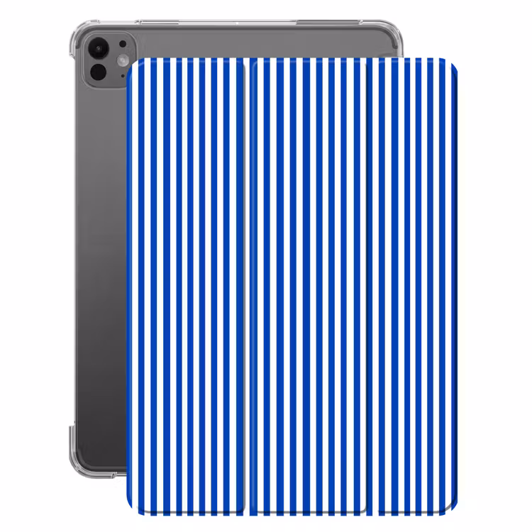 iPad-Hülle - Klassisch - Streifen - Blau — 1