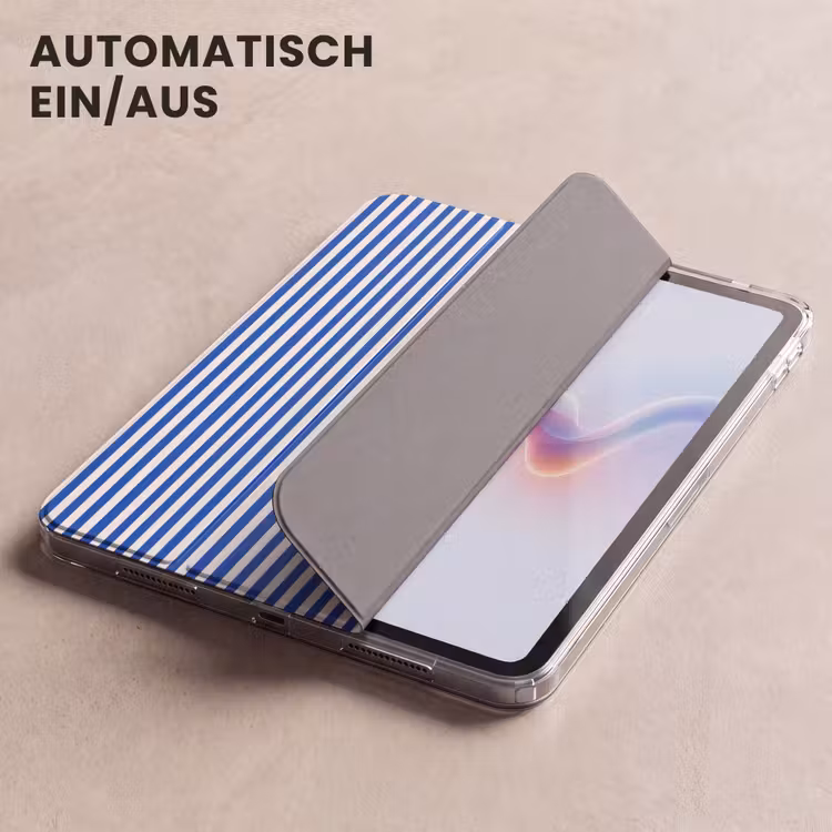 iPad-Hülle - Klassisch - Streifen - Blau — 5