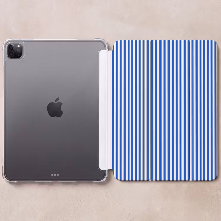 iPad-Hülle - Klassisch - Streifen - Blau — 6