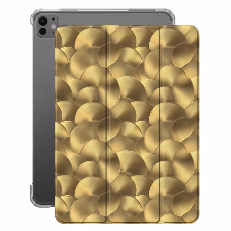 iPad-Hülle - Modern - Kreis - Gold — 1