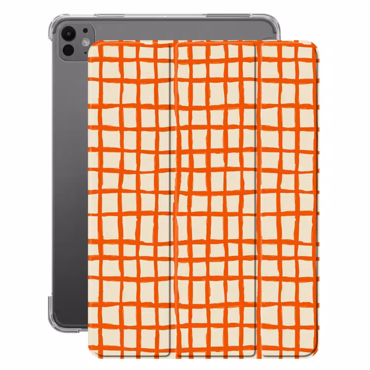 iPad-Hülle - Muster - Linien - Orange — 1