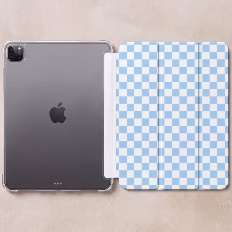 iPad-Hülle - Schachbrett - Klassisch - Blau — 6