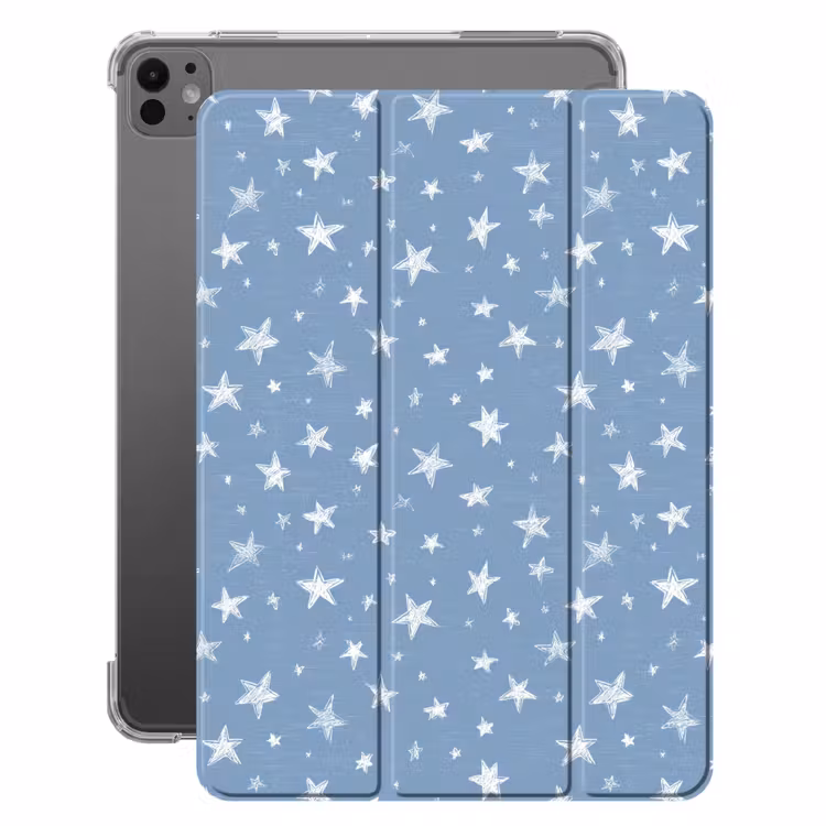 iPad-Hülle - Sterne - Muster - Blau — 1