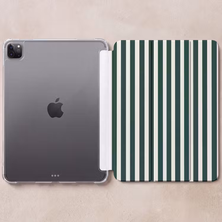 iPad-Hülle - Streifen - Klassisch - Grün — 6