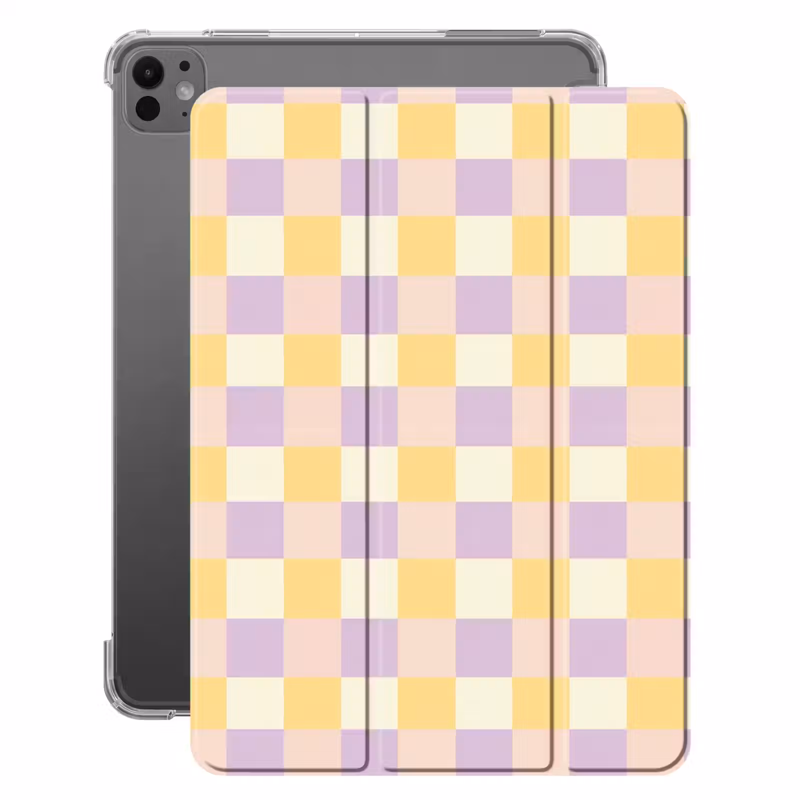 iPad-Hülle - Blöcke - Flieder - Gelb — 1