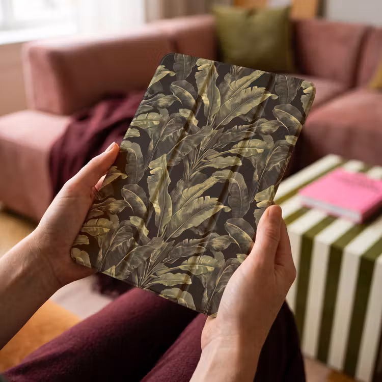 iPad-Hülle - Botanisch - Blätter - Grün — 4