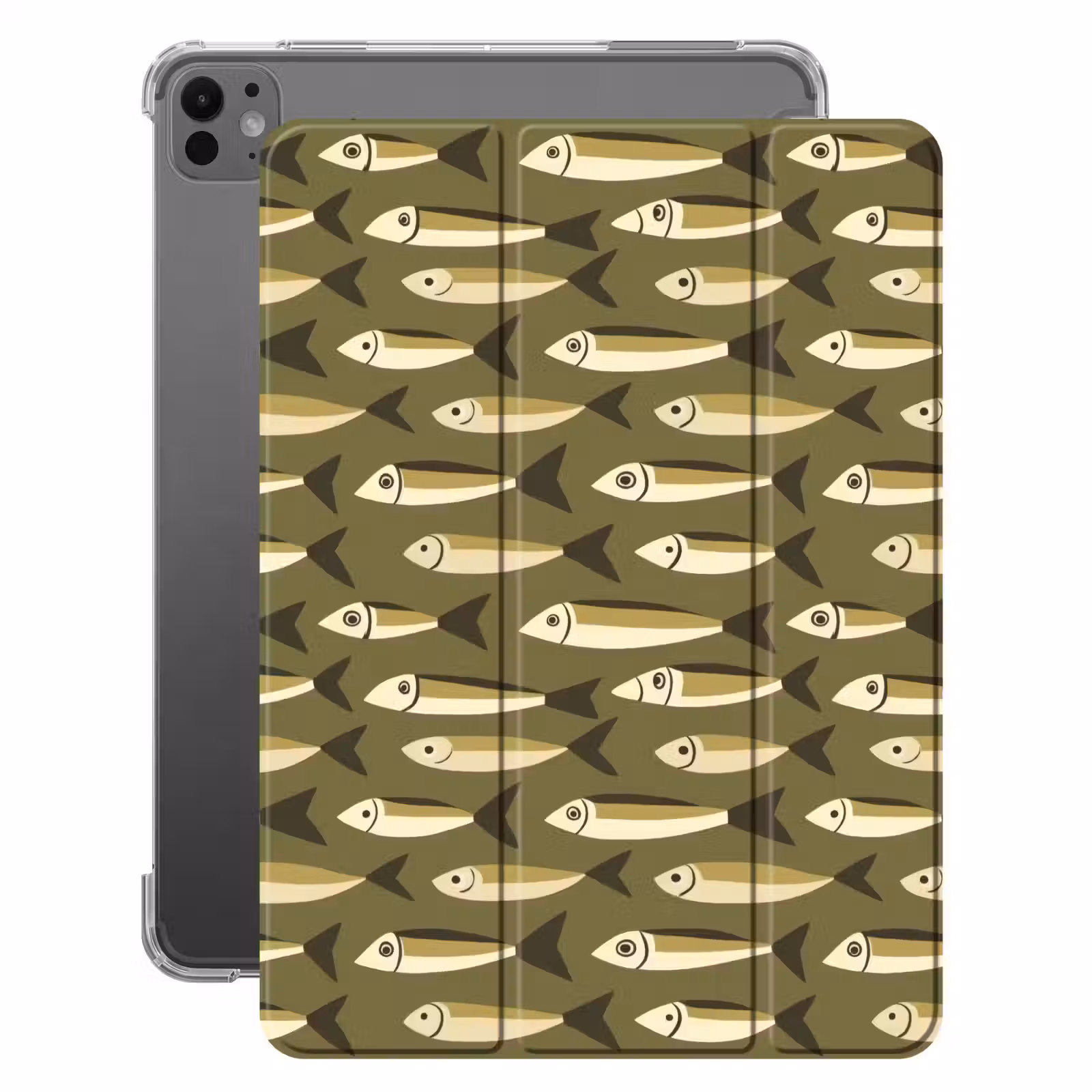 iPad-Hülle - Fisch - Muster - Grün — 1
