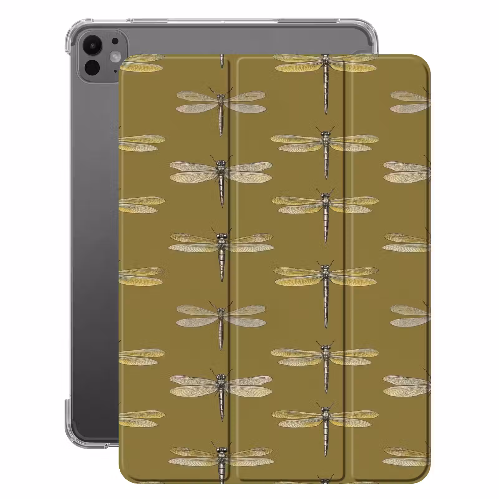 iPad-Hülle - Libellen - Muster - Grün — 1