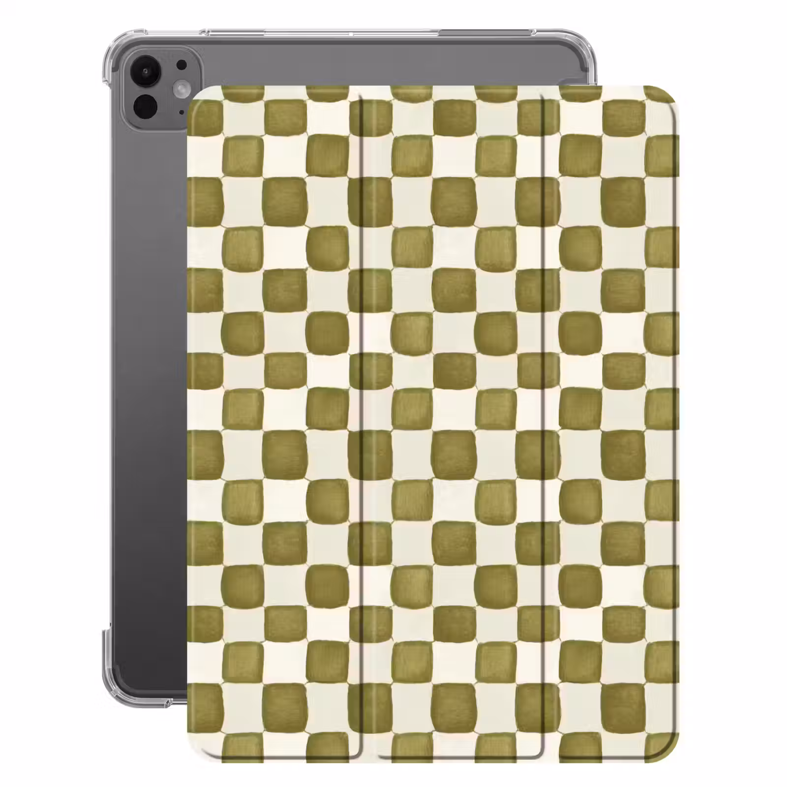 iPad-Hülle - Schach - Muster - Grün — 1