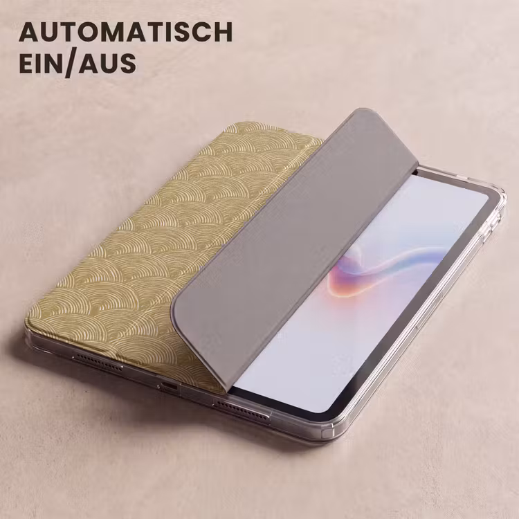 iPad-Hülle - Fächer - Geometrisch - Grün — 5
