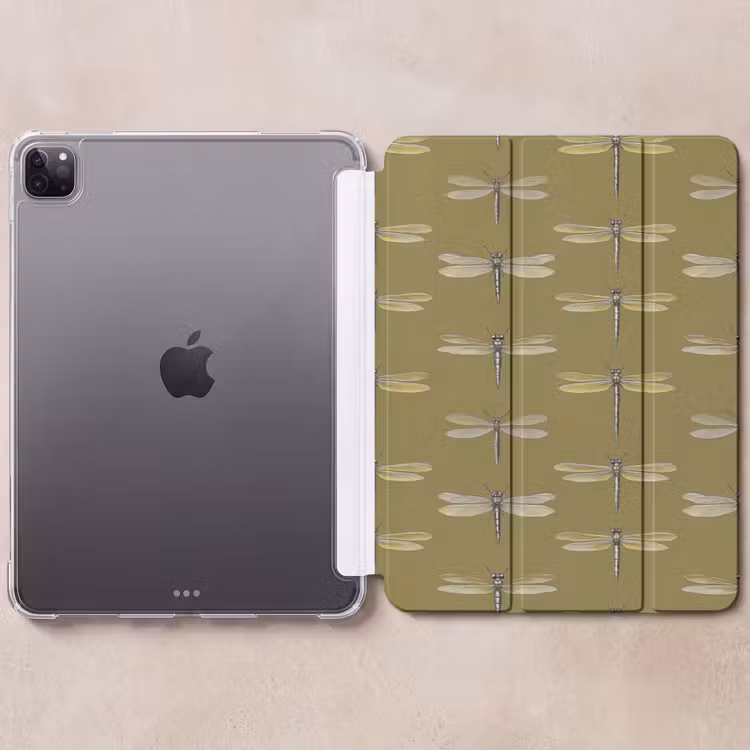iPad-Hülle - Libellen - Muster - Grün — 6