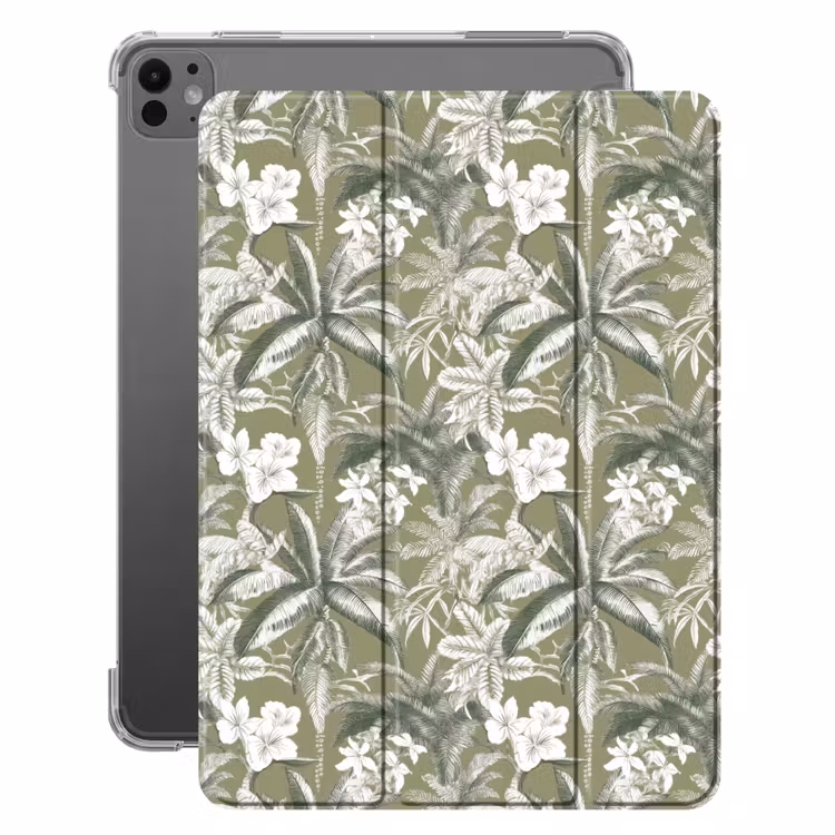 iPad-Hülle - Botanisch - Blumen - Grün — 1