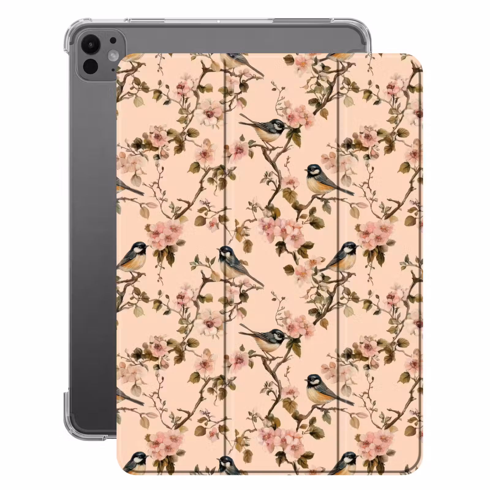 iPad-Hülle - Blossom - Kohlmeise - Rosa — 1