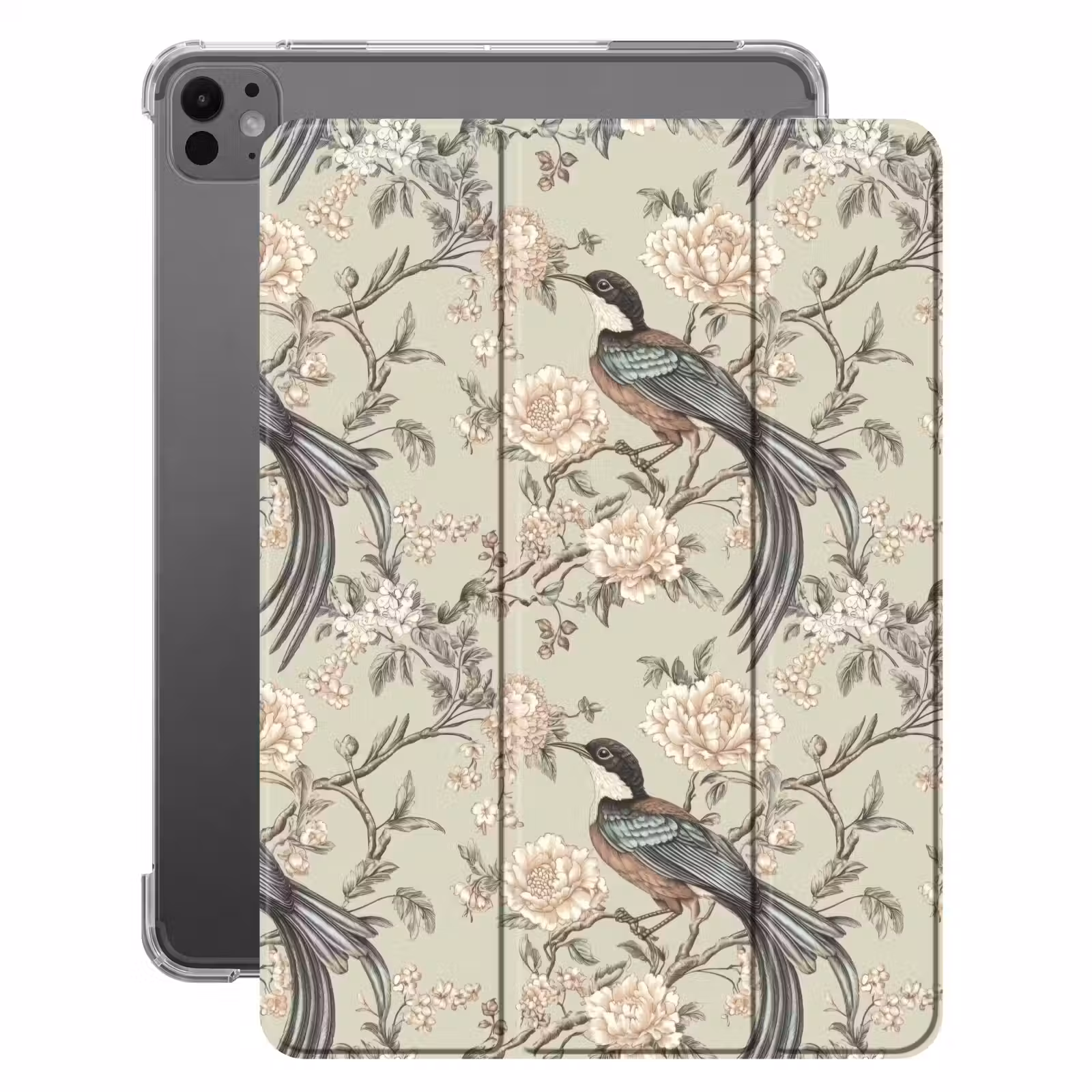 iPad-Hülle - Blume - Vogel - Farbenfroh — 1