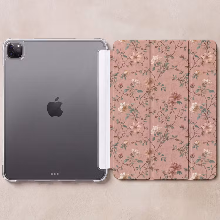iPad-Hülle - Botanisch - Blumen - Rosa — 6