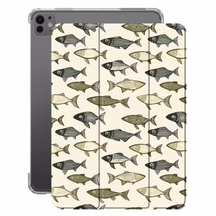 iPad-Hülle - Fische - Klassisch - Grün — 1